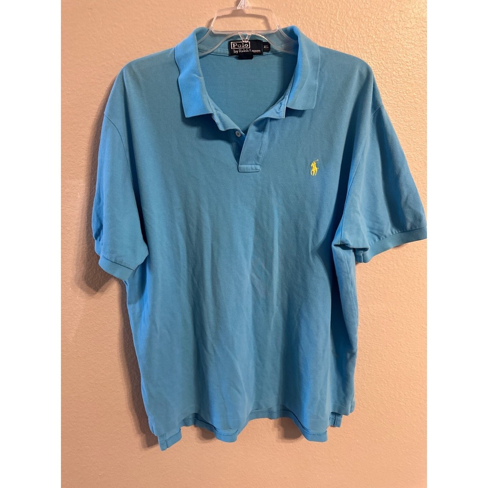 Polo Ralph Lauren Polo Shirt Classic Fit Short Sleeve Blue XL‎